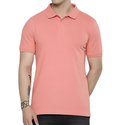 Premium: Polo Solid Pink - ऐतिहासिक Aitihasik™