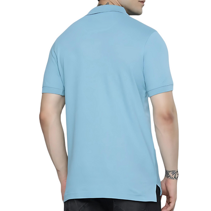 Premium: Polo Solid Light Blue - ऐतिहासिक Aitihasik™