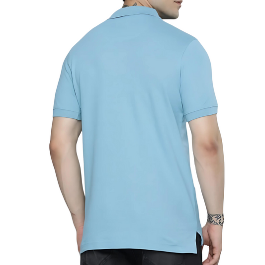 Premium: Polo Solid Light Blue - ऐतिहासिक Aitihasik™