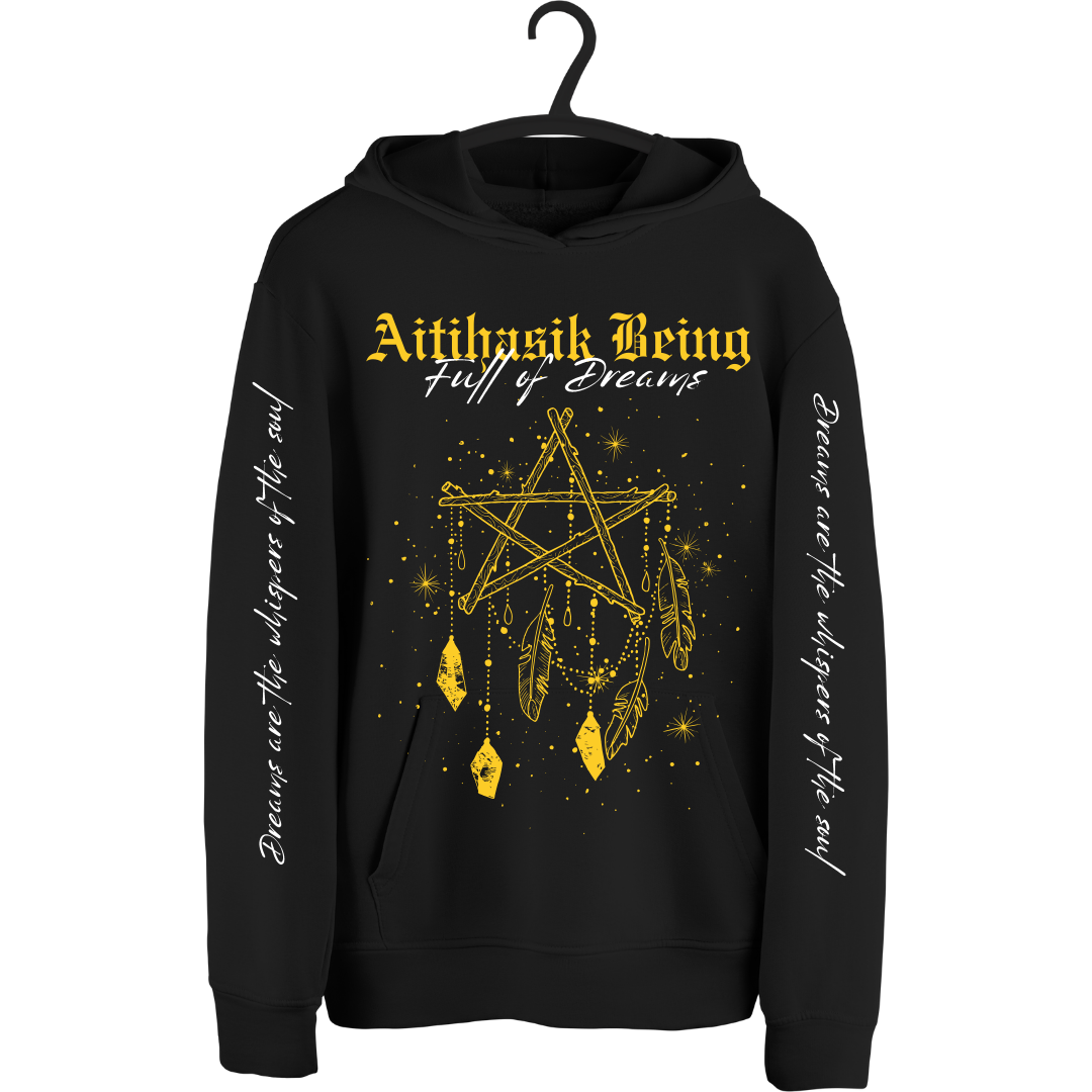 Premium Oversized Black Hoodie: Aitihasik Being