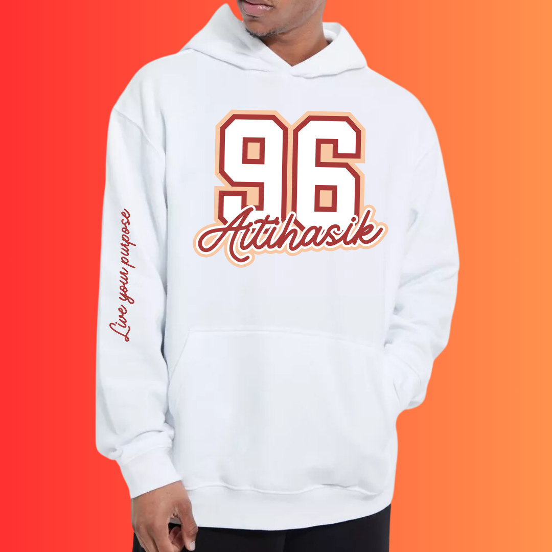 Premium Oversized Off-White Hoodie: 96 Aitihasik