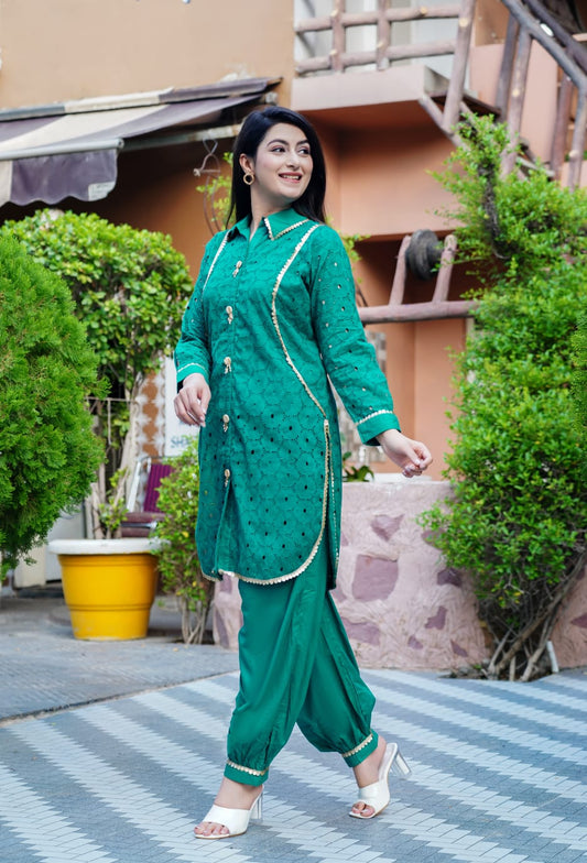 Cord Set - Green Gem - ऐतिहासिक Aitihasik™